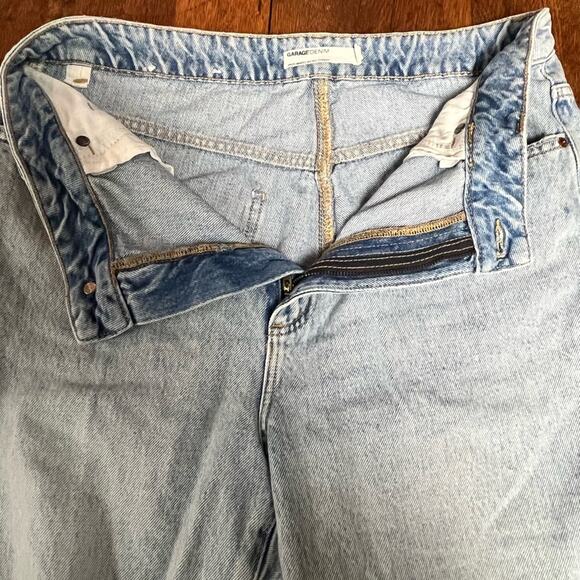 Garage Blue 90’s Straight Leg Jeans with Distressed Detailing - Picture 7 of 13
